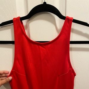 Red short, backless dress perfect for Christmas/Valentine’s day